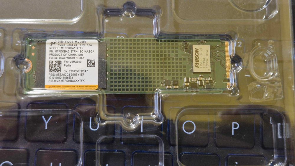 SSD 512GB PCI NVMe Gen4x4