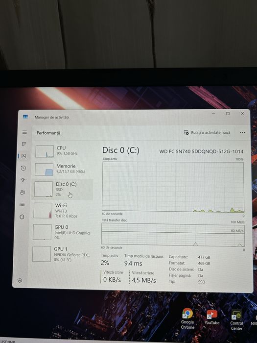 Laptop gaming| i5gen 12| RTX2050| 16gb ram| ssd NVMI 512gb ca nou