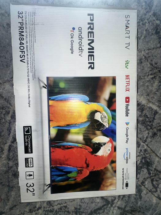 32” Premier Smart TV Android, Wi-Fi, YouTube, Netflix