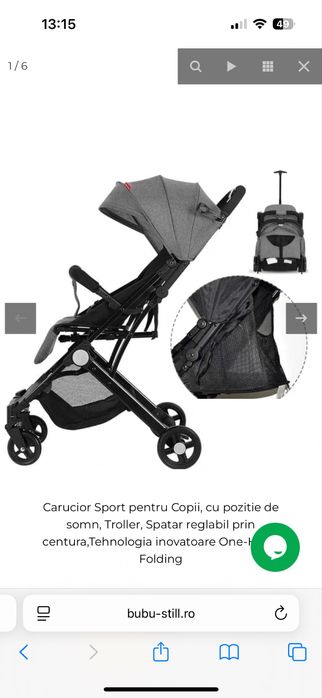 Vand carucior sport pliabil pentru bebe