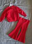 Set 2 piese culoare rosu