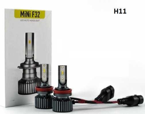 F32 MINI LED крушки за фарове халогени H1 H3 H4 H7 H11 HB3 HB4