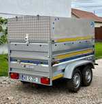 Remorca închisă cu 2 axe 750kg (cât B)