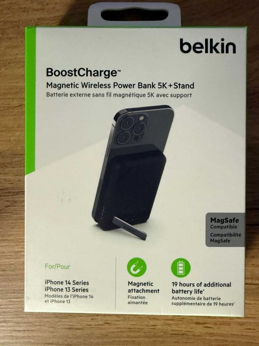 Внешний аккумулятор Belkin Magnetic Wireless Power Bank 5000 мАч новый