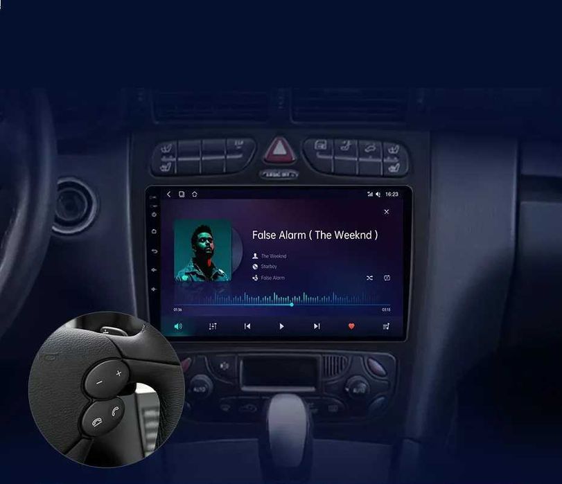 Navigatie Dedicata Mercedes C W203/CLK W209, 9Inch, Bluetooth, Carplay