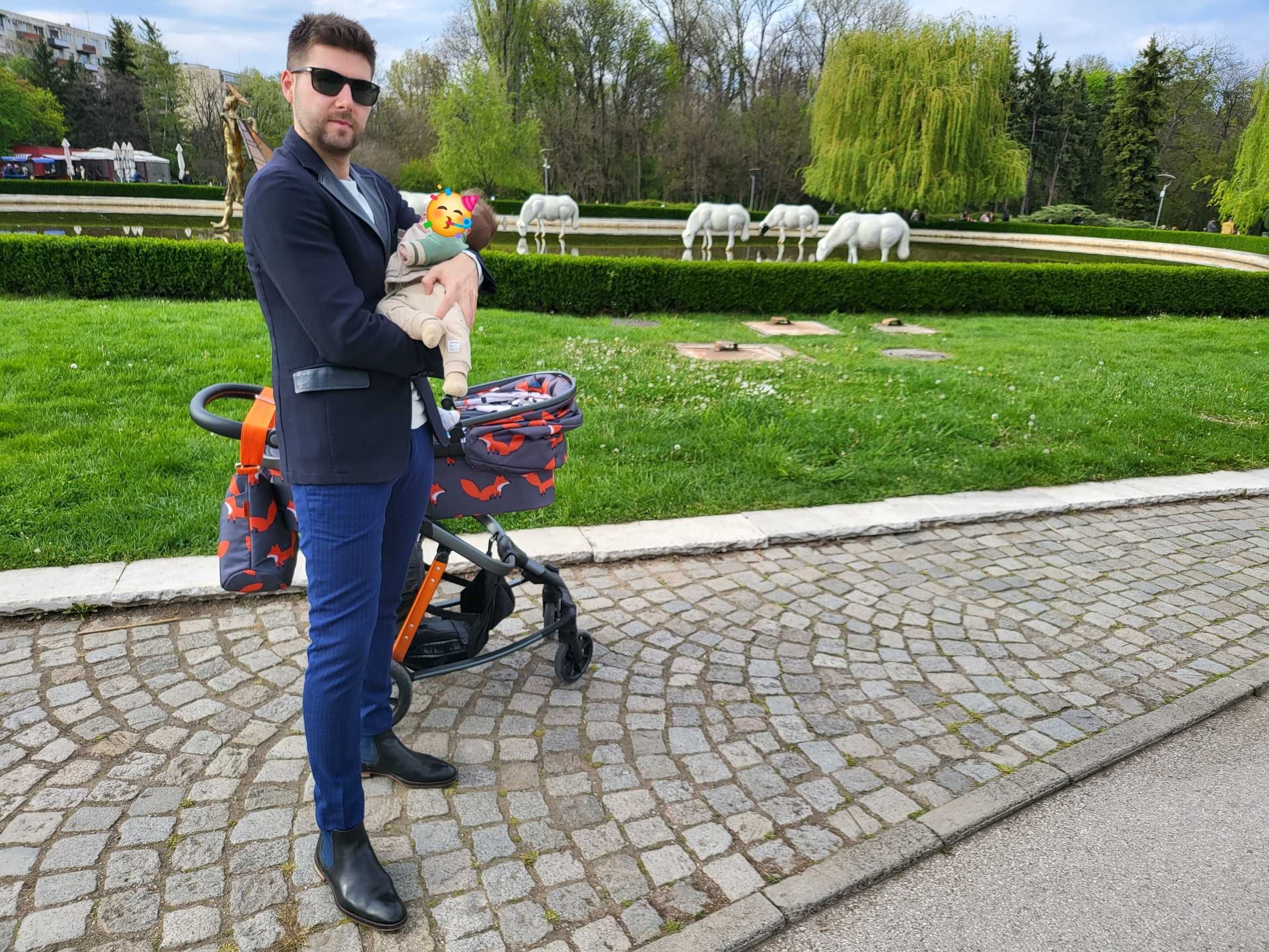 Бебешка Количка Cosatto Giggle 3, CHARCOAL MISTER FOX 7в1