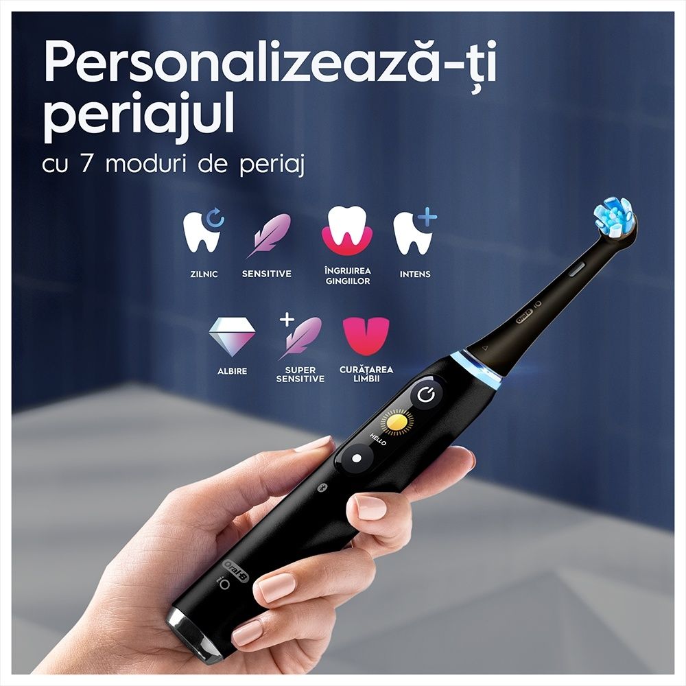 Oral-B iO9 - Двоен Комплект Ел. Четки за зъби Black Onyx & Rose Quartz