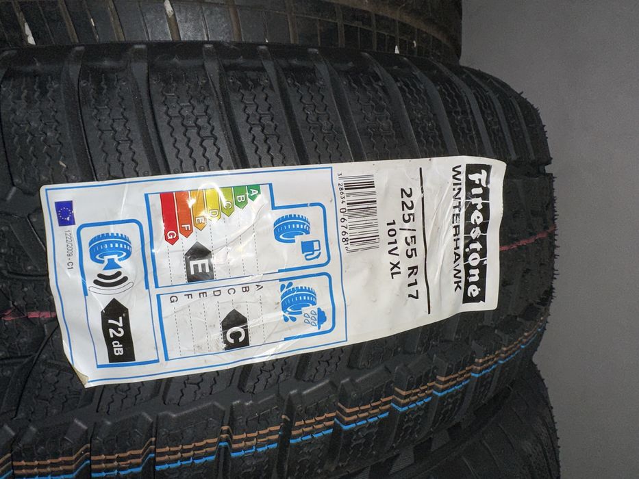 4бр.нови зимни гуми Firestone 225/55/17