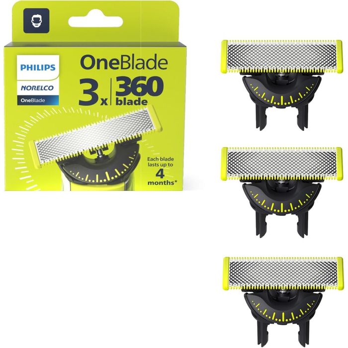 3 броя резервни ножчета с Philips One Blade и One Blade Pro QP430/50
