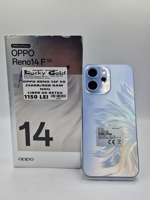 Oppo Reno 14F 5G 256Gb\8Gb Garantie Nou #48059