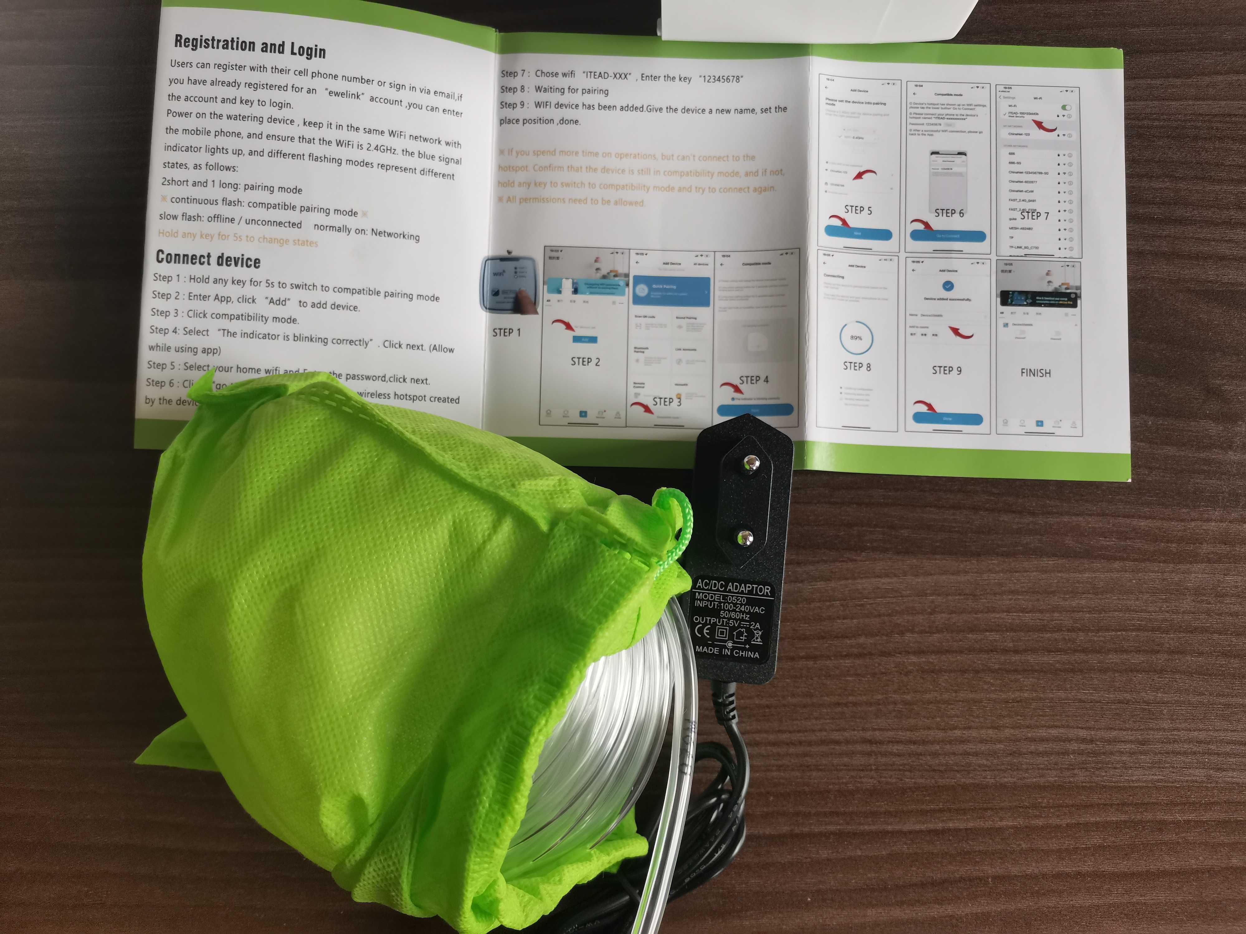 Умна WiFi система за домашно напояване с 2 помпи WD-01ADE – като нова