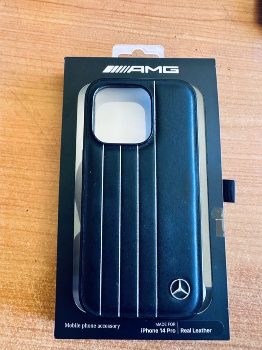Mercedes- кожен кейс за i phone 14 pro