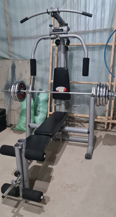 Лежак со штангой