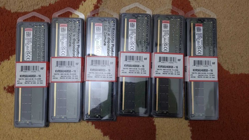 Memorie RAM Kingston ValueRAM 16GB DDR5 5600Mhz CL46 ,NOI
