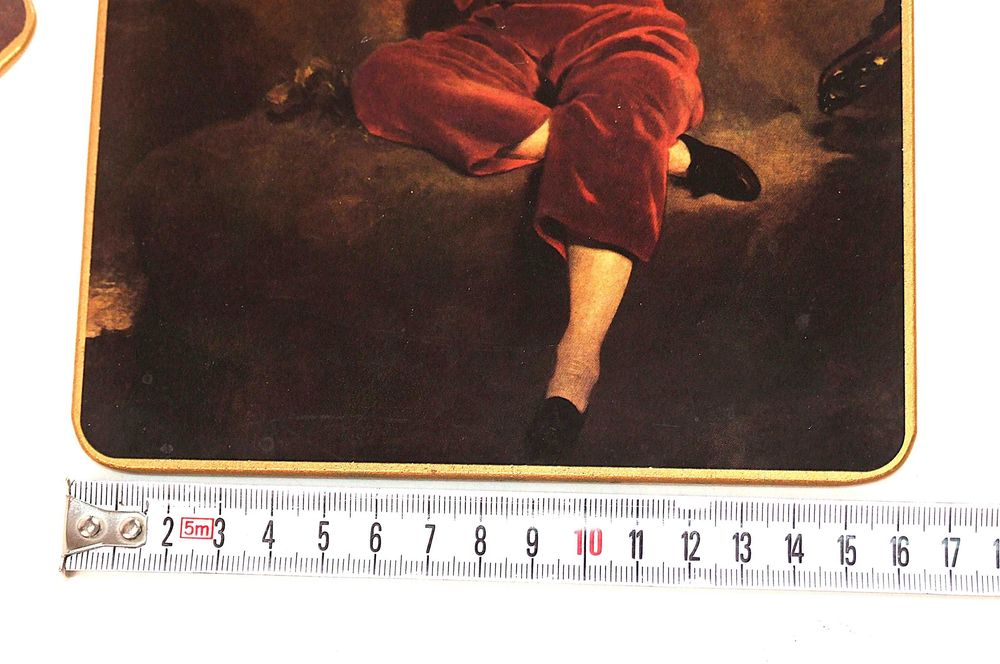 Set 6 litografii dupa tablouri celebre, suport lemn, Made in England