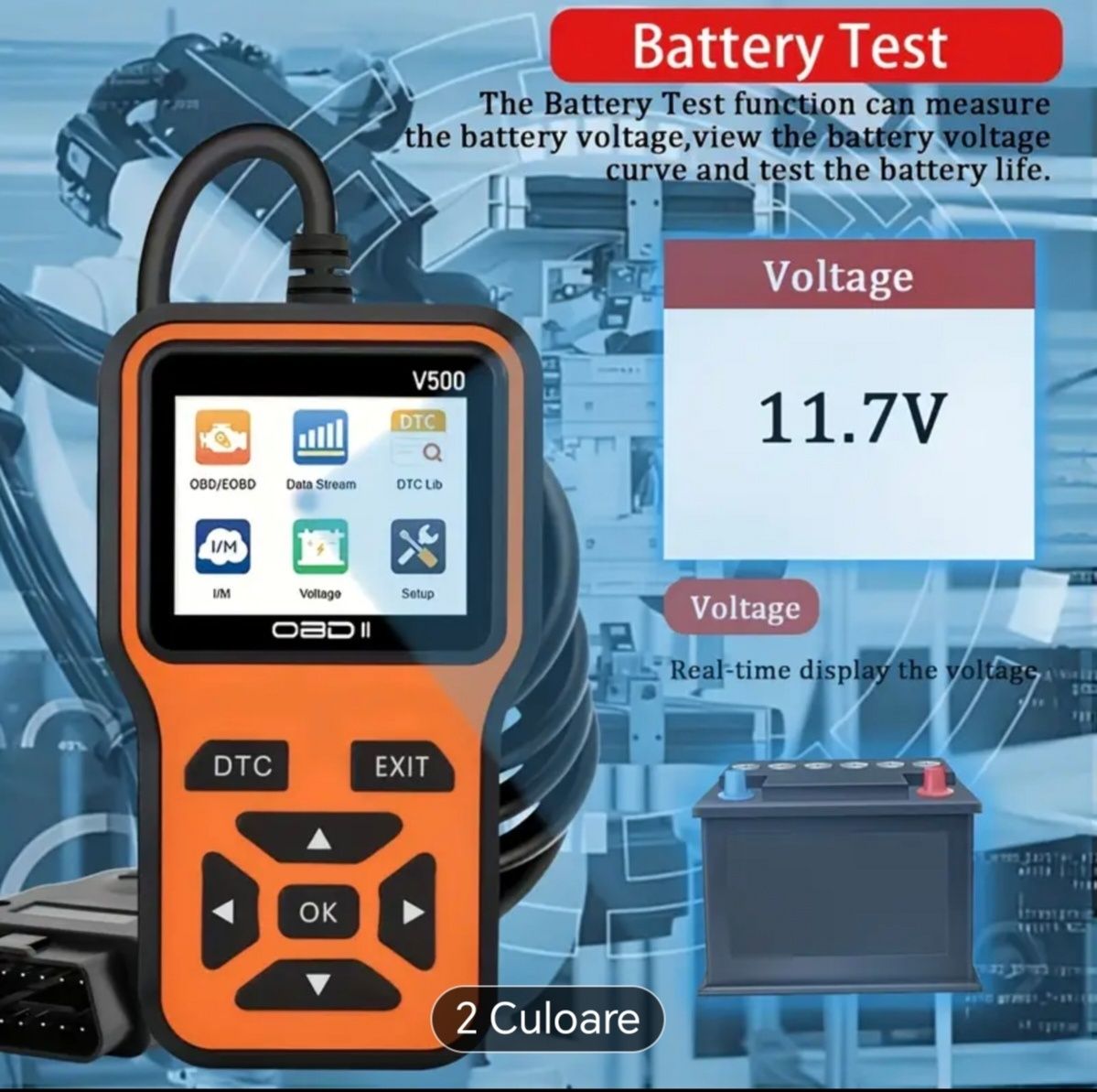 Tester auto OBD 2 Diagnoza auto V500