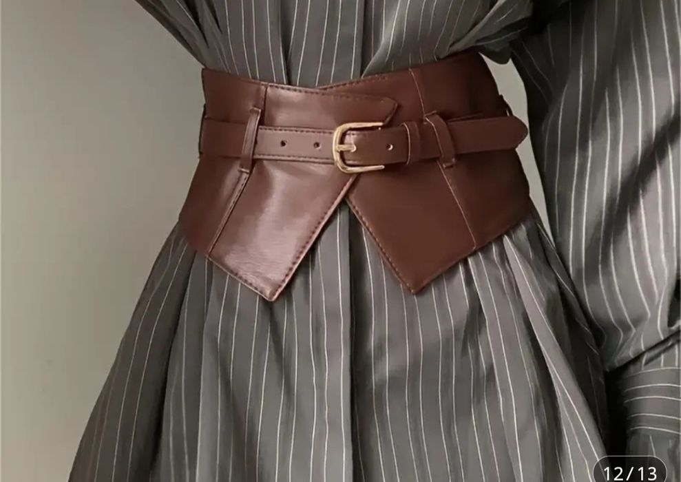 Ремень - корсет коричневого цвета, ремень -корсет.модный