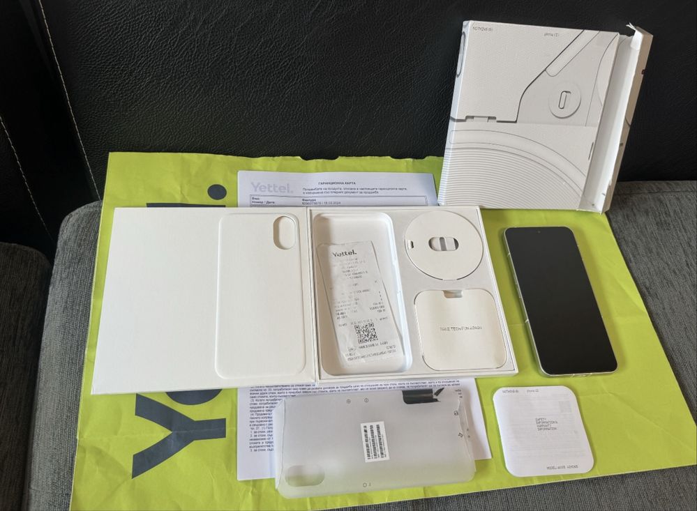 КАТО НОВ 256GB Nothing Phone 2 Adpter 5G Гаранция Yettel 2027 White