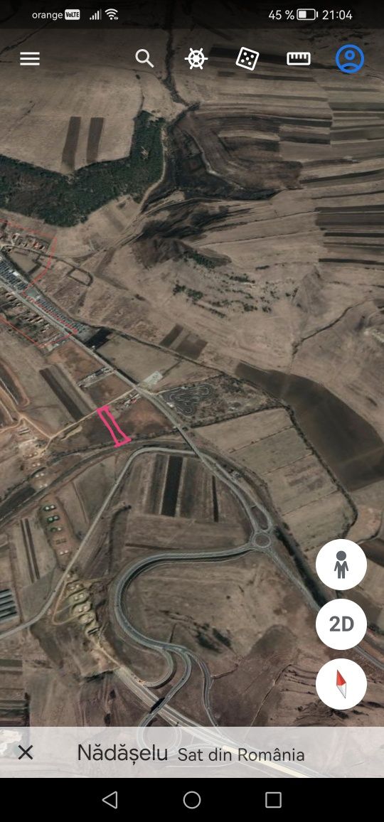 Vând teren extravilan la nodul de autostrada Nadaselu