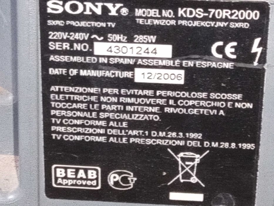 Televizor gigant Sony