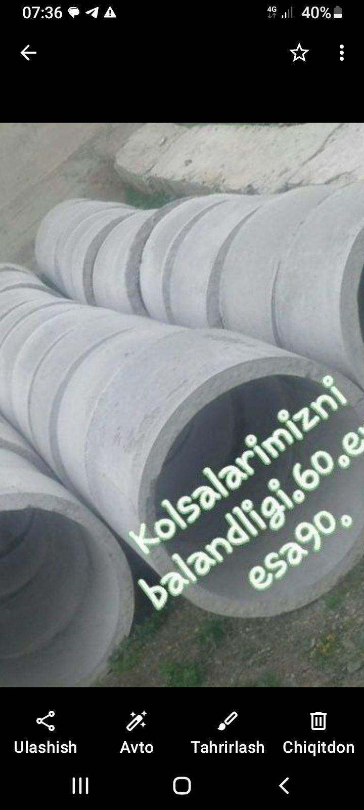 Sifatli hamda hamyonbop kolodeslar kavlash o‘rnatish dostvka