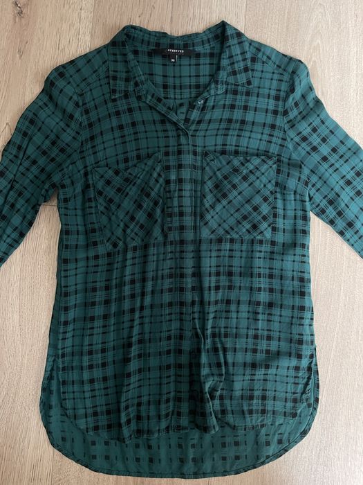 Карирана зелена риза Reserved 36 размер