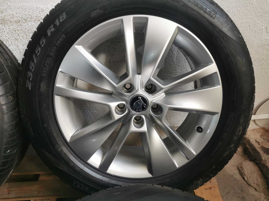 Jante Originale Skoda Karoq / Kodiaq  . R 18 cu anvelope de vara