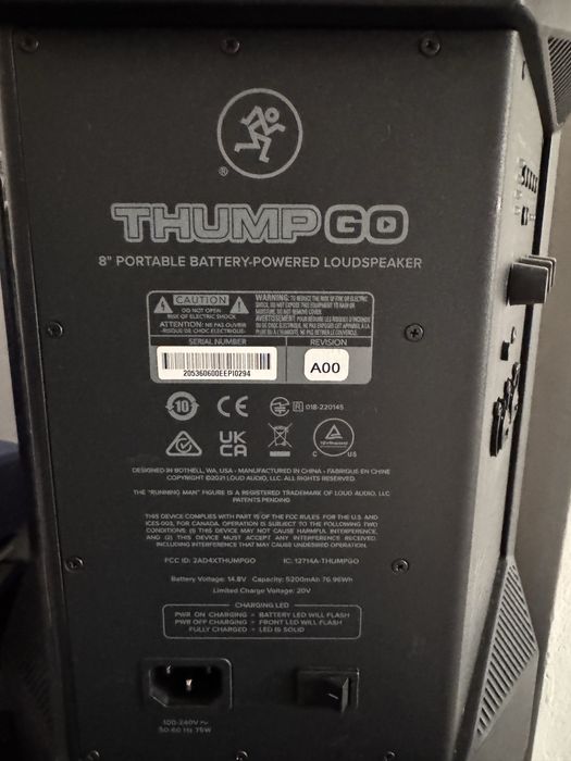 Vand boxa Mackie Thump Go- in stare perfecta