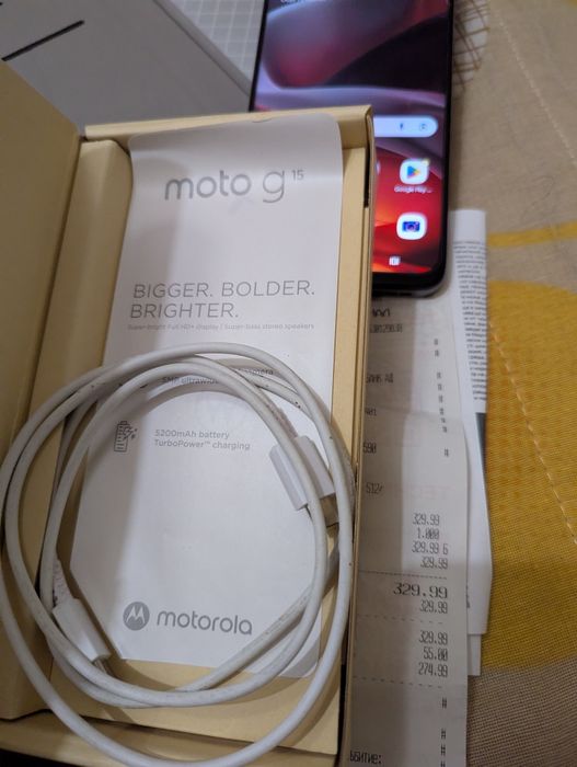 Motorola G15 8ram,512gb , гаранция 19месеца
