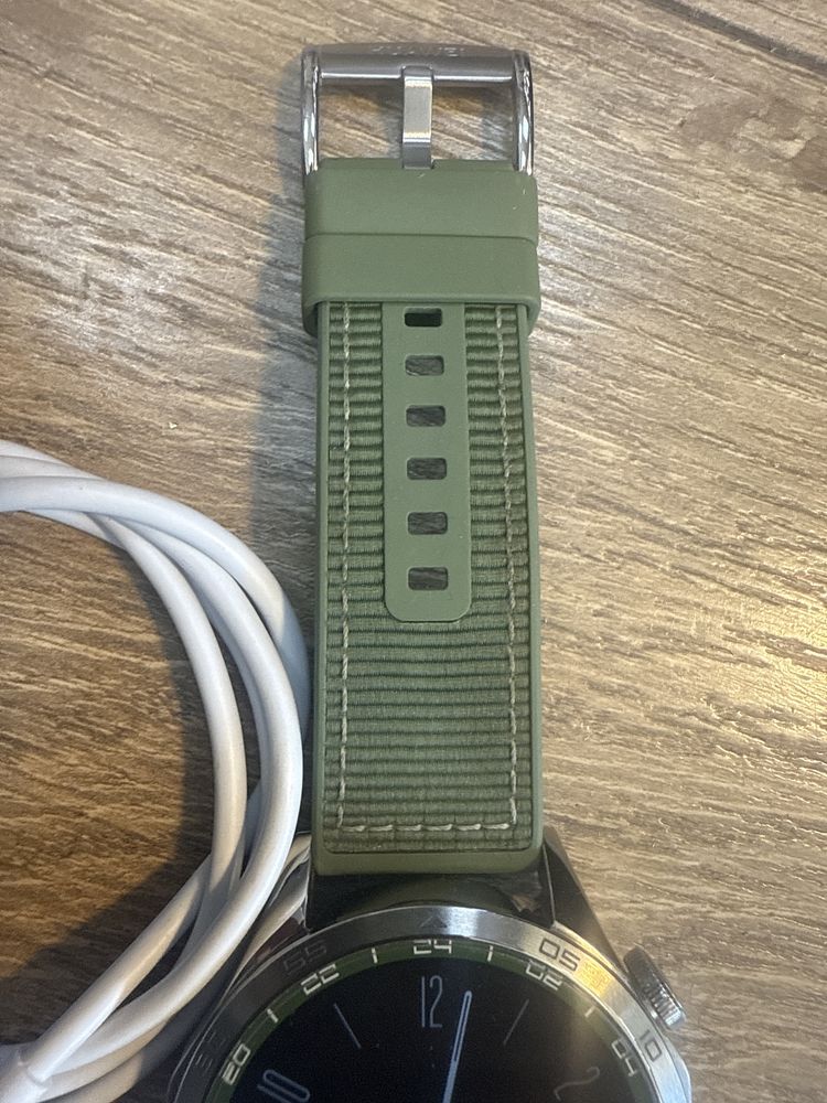 Huawei gt 4 green woven strap 46mm Gps,sp02 Перфектен