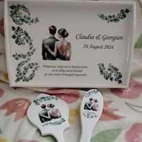 Set pentru mireasa, mire, umerase si oglinda gatit