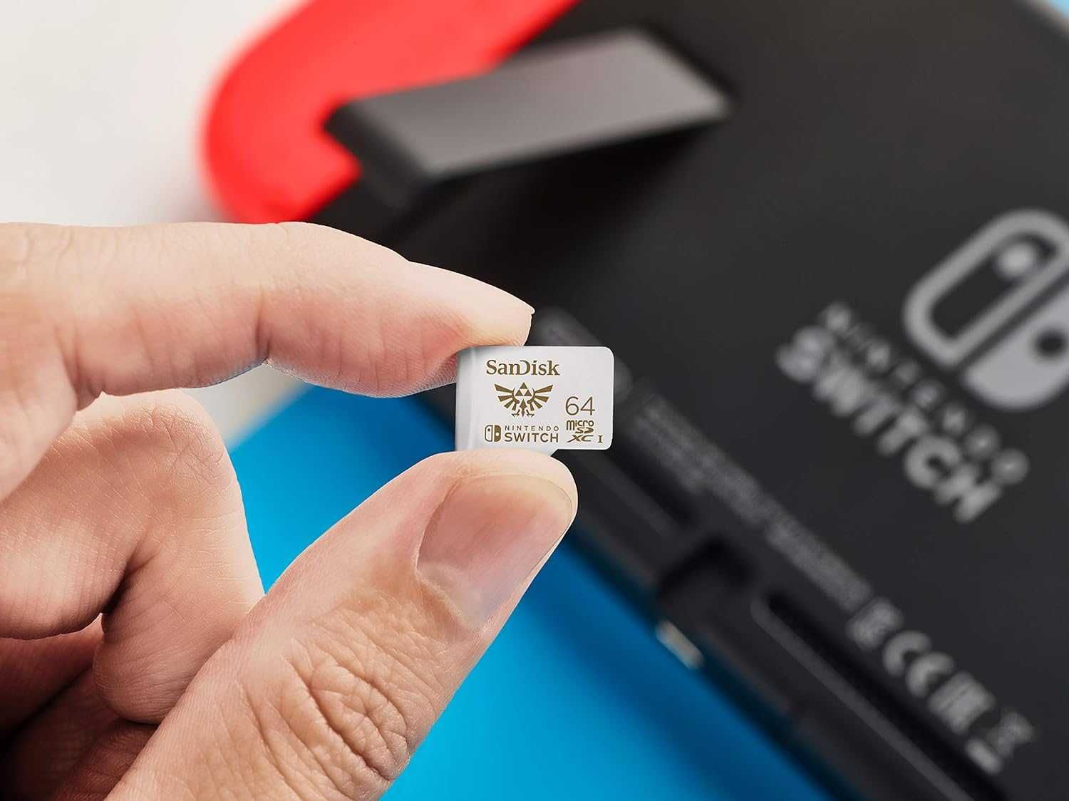 SanDisk 64GB microSDXC-карта, лицензирана за Nintendo-Switch