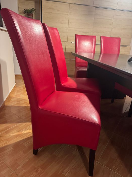 Scaun living/bucătărie roșu Munchen