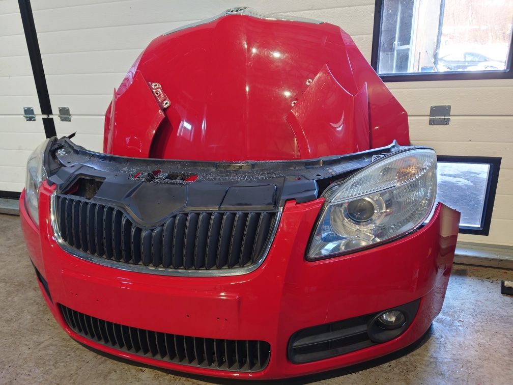 Fata completa Skoda Fabia 2 nfl 2008 capota bara far aripa trager