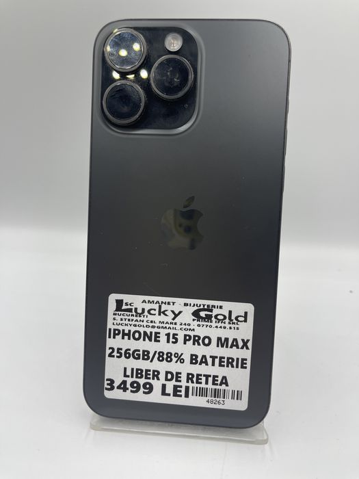 Iphone 15 Pro Max 256Gb/88% Baterie GARANTIE/FACTURA #48263