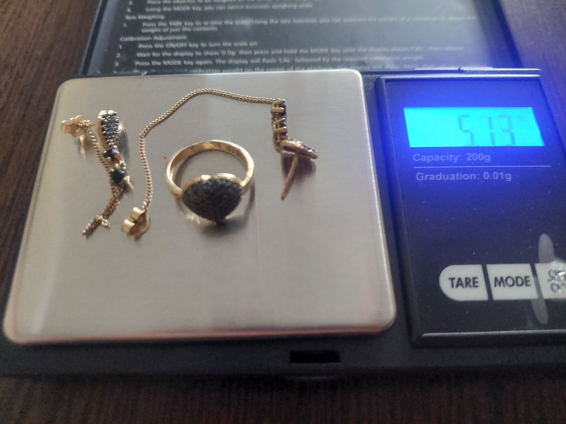 Set aur 14k inel si cercei