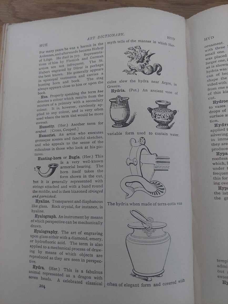 Dicționar de artă tipărit în 1891 la Londra