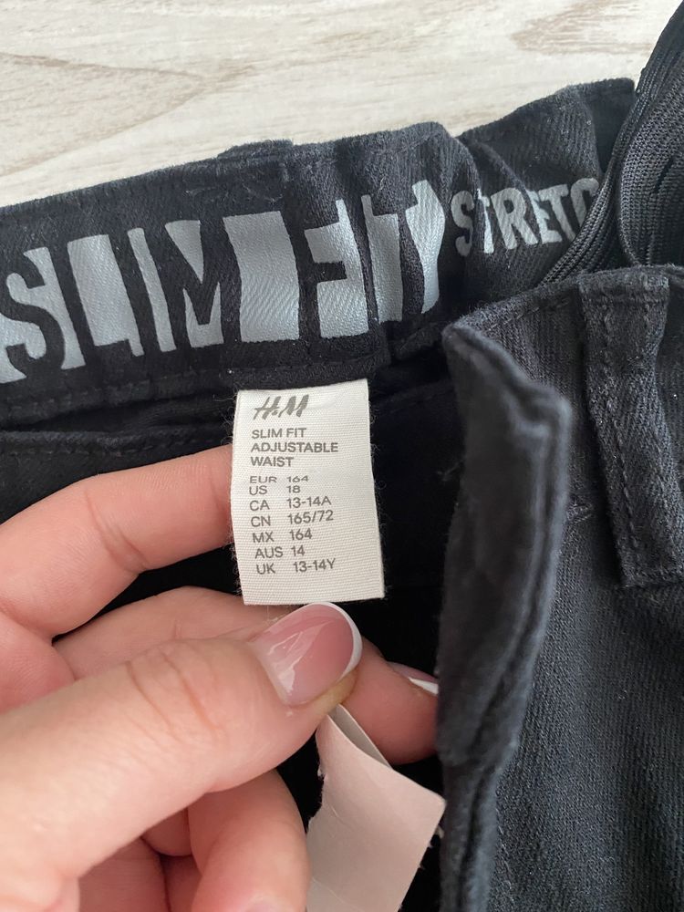 Blugi baieti H&m 13/14 ani 164 cm noi