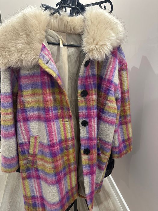 Дамско цветно палто