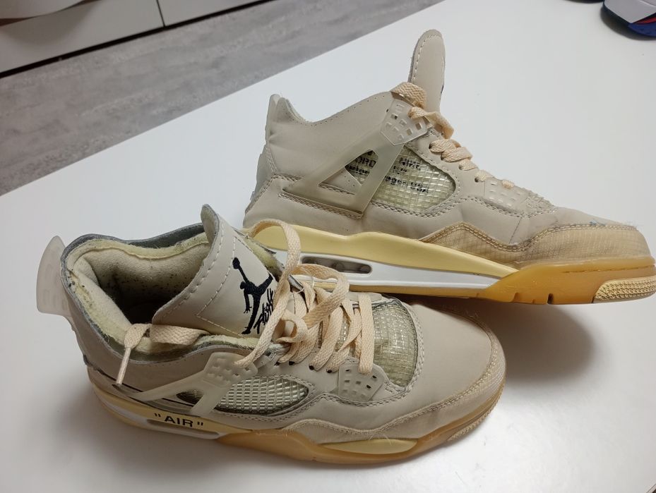 Jordan air retro 4 off white
