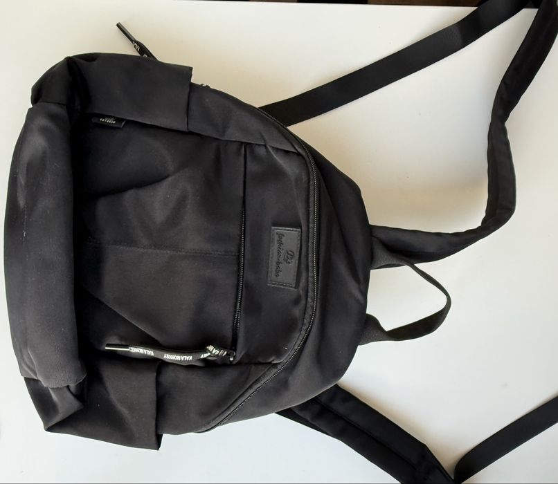 Женский черный рюкзак, повседневный