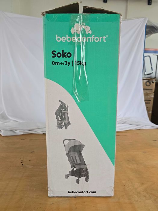 Cărucior Bebeconfort Soko Ultra Compact,până la 3,5 ani, 0-15 kg,Negru