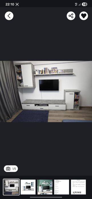 Mobila living arata ca noua