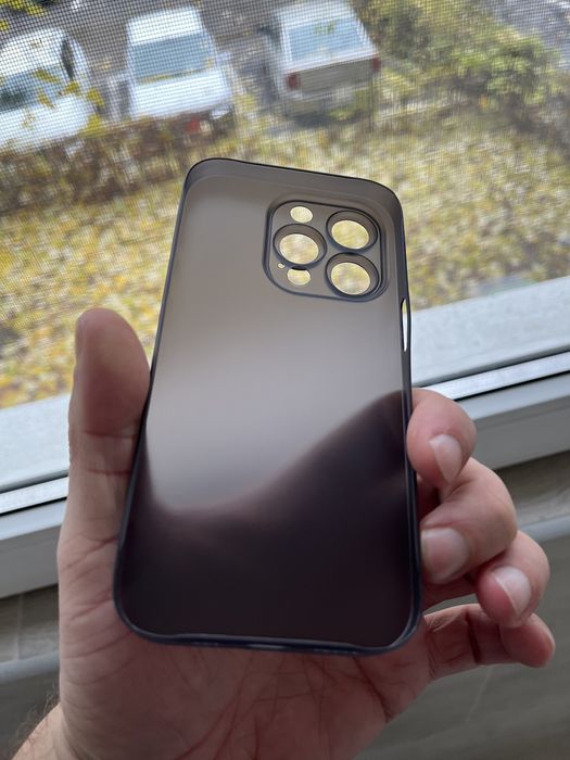 Husa ULTRA SLIM 0,2mm Negru Mat iPhone 16 15 14 Pro 13 12 11 Pro,XS