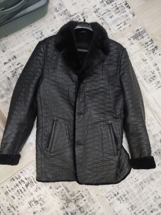 Кожная брендвый куртка 52 размер