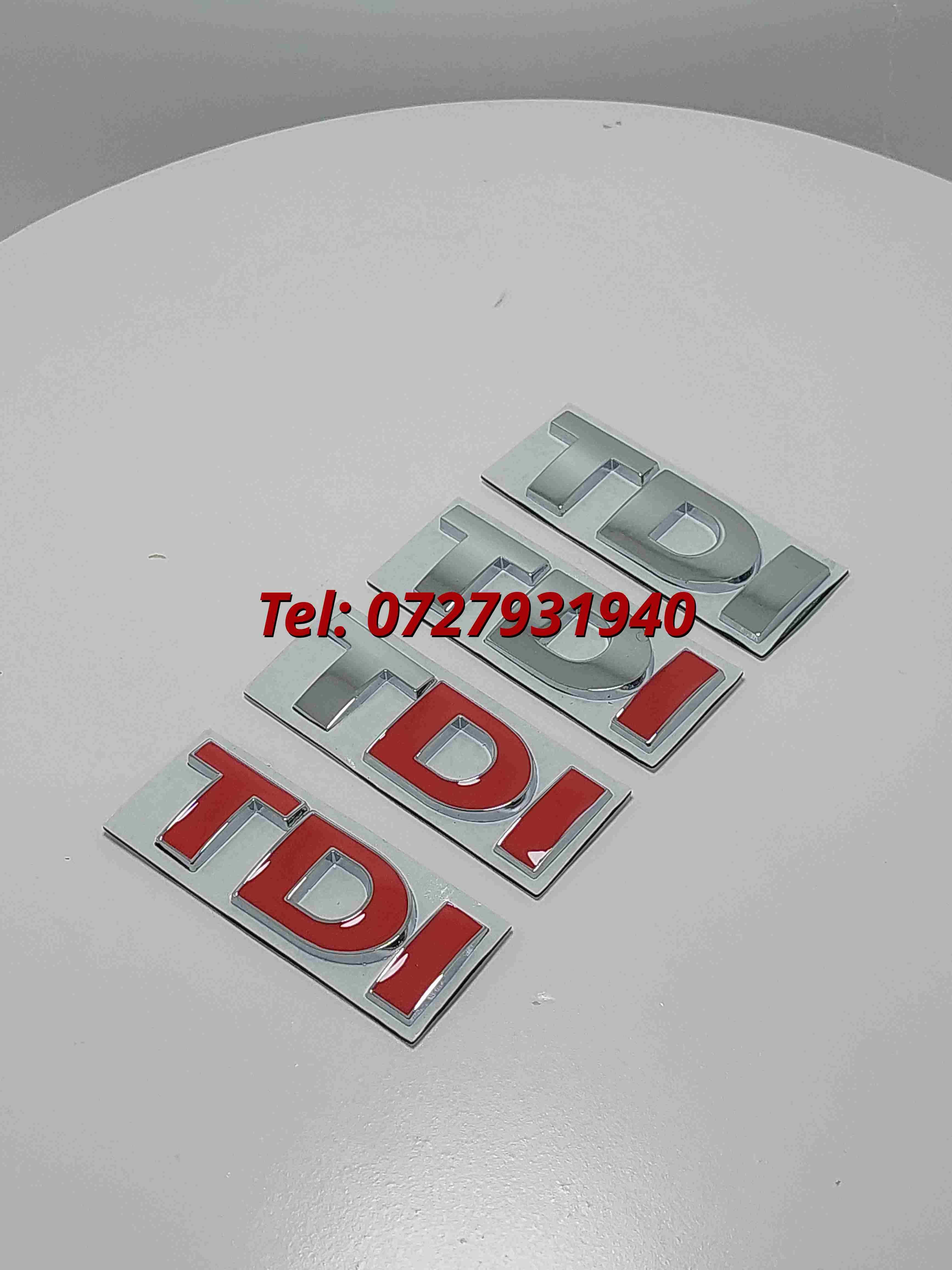 Emblema Tdi Crom Simpla Metalica Volkswagen