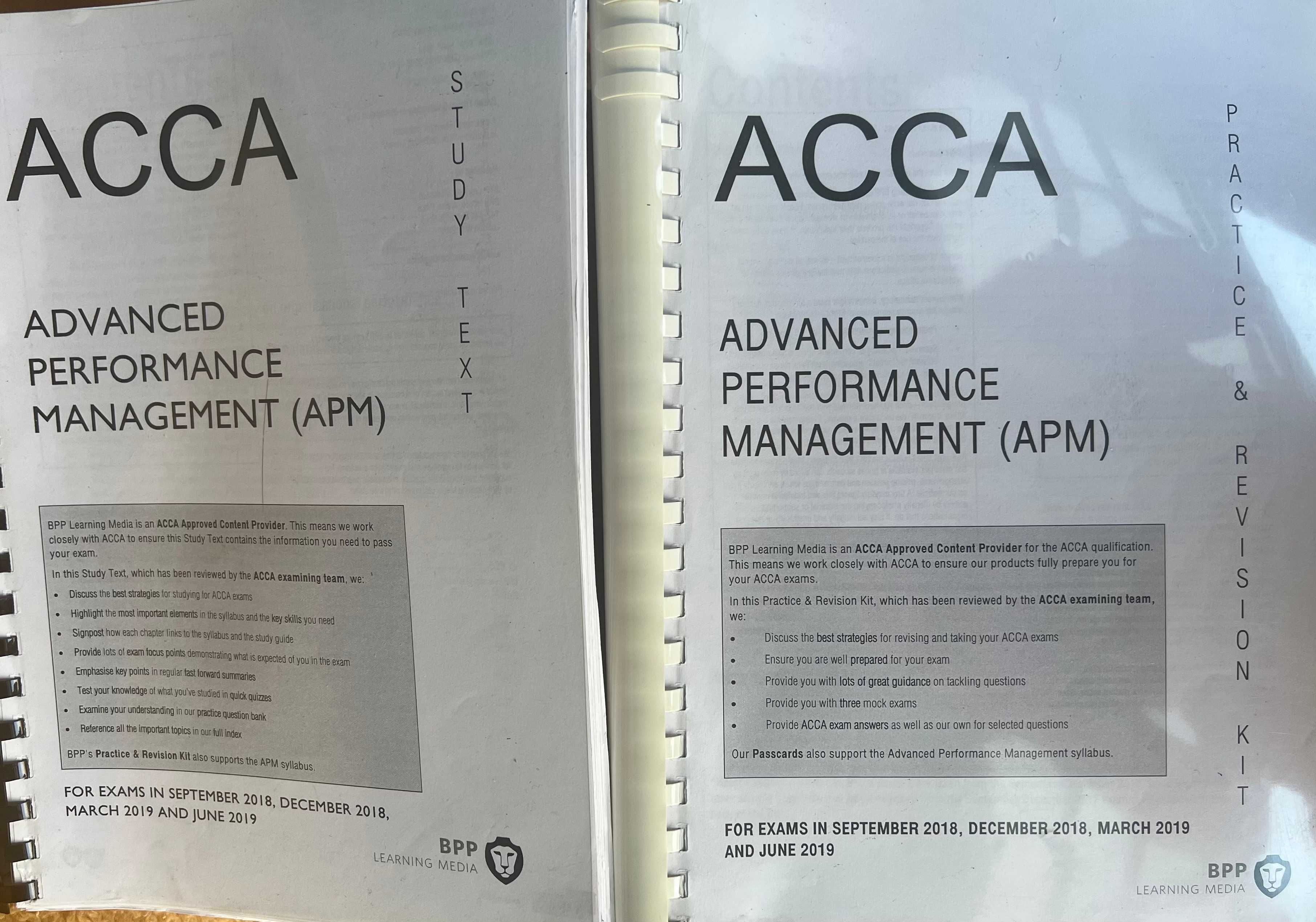 Carti ACCA (F1-P7) Study Text + Practice & Revision Kit