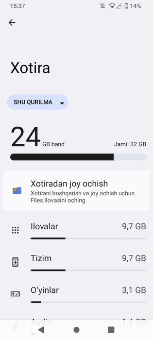 Redmi a1 + 32 gb xotira 2 ram