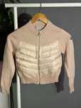 Moncler Kids Knit Stand-Collar Zip-Front Jacket 8y