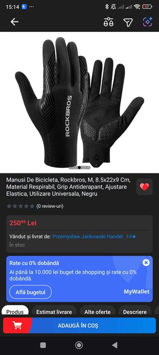 Mănuși bicicleta Rockbros